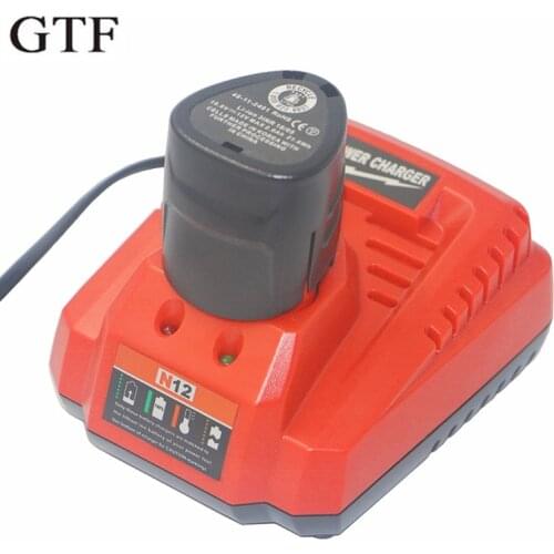 GTF 10.8V-12V Lithium-Ion Battery Charger 3.0A For M12 Milwaukee N12 48-59-2401 48-11-2402 Li-Ion Replacement Battery Charger