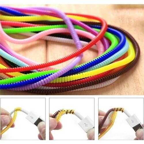 Data Line Protection Rope Cable Protector Charge Colorful Cable Protector Bobbin Winder Anti-brake Anti-dirt Headset Cover