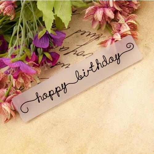 ZFPARTY Happy Birthday Plastic Embossing Folders for DIY Scrapbooking Paper Craft/Card Making Decoration Supplies