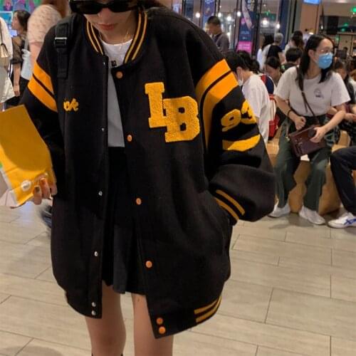 Women Coats Fashion Jackets Clothes Cool sweatshirt Street Casual Coat Loose Harajuku Jacket Oversized Button 2021 Autumn New