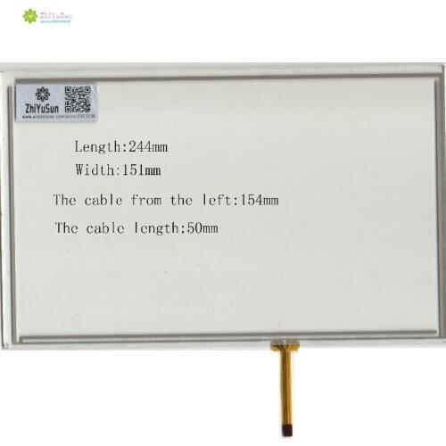 ZhiYuSun 244mm*151mm 10.4inch 4lines NEW touch screen panel TOUCH glass sensor 244*151 for DVD car touch screen