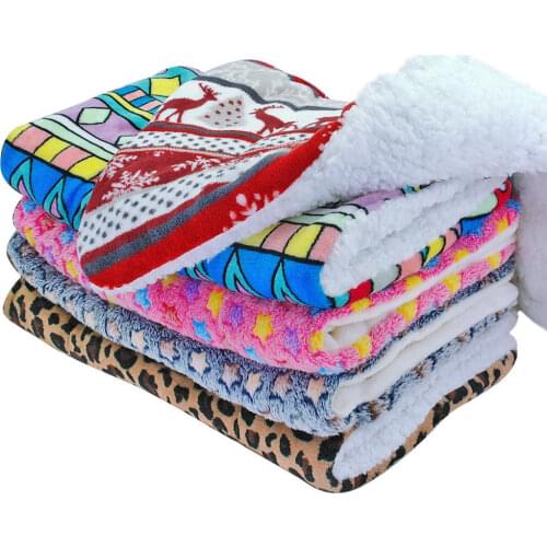 Winter Warm Dog Bed Soft Flannel Fleece Pet Blanket Sleeping Bed Cover Mat For Small Medium Large Dogs Cats Star Leopard Print