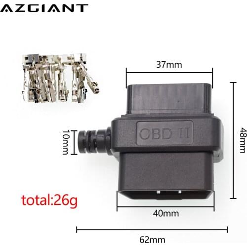 OBD2 16Pin Connector Connector / Housing OBD Male + Female + Shell + Terminal for Car Diagnostic Tool Code Reader