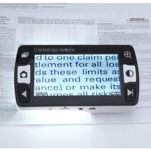 4.3" Digital Video Magnifier LCD Modes Low Vision Portable Magnifier Handheld Electronic Visual Aids For Reading Aid