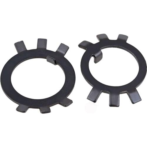 5/10/20Pcs GB858 Black Carbon Steel Lock Gasket Spacer M10 M12 M14 M16 M18 M20-M60 Lock Washer For Slotted Round Nut
