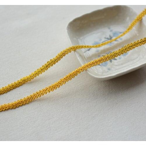 5 Meters Hot Sale Gold Lace Applique Clothing DIY Embroidery Exquisite Applique Lace trims