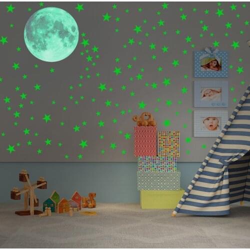5xLuminous Kids And Baby Wall Stickers Wall Art Mural Decal Kids Wall Decor
