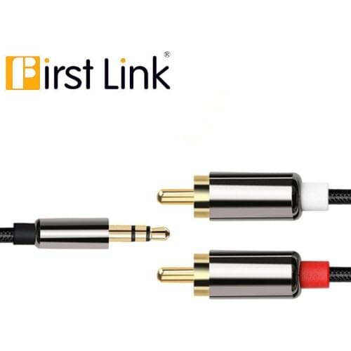 RCA Audio Cable Jack 3.5 To 2 RCA Cable 3.5mm Jack To 2RCA Male Splitter Aux Cable for TV PC Amplifiers DVD Speaker Wire