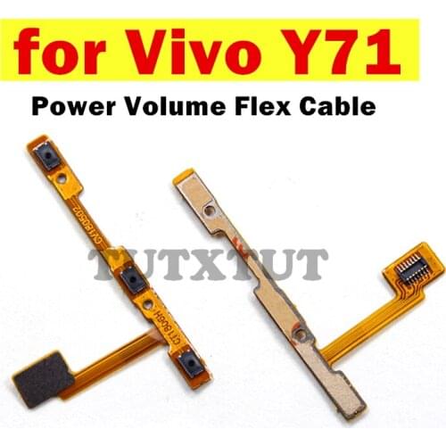 For Vivo Y71 Power Volume Flex Cable ON OFF Side Button Switch Flex Cable Replacement Repair Spare Parts