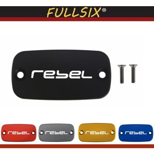 CNC Aluminum Motorcycle Brake Fluid Fuel Reservoir Tank Cover Cap FOR HONDA Rebel 300/500 2017-2019