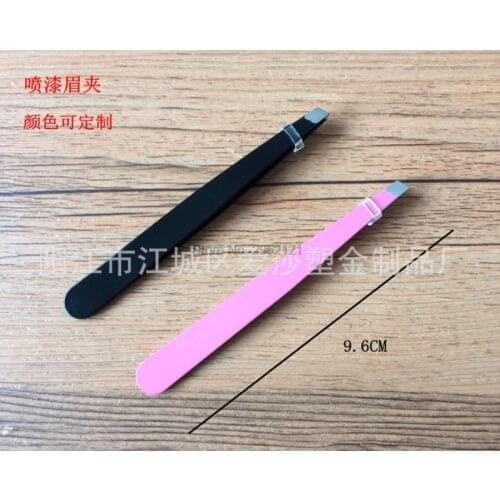By dhl or ems 1000pcs Eyebrow Tweezers Stainless Steel Face Hair Removal Eye Brow Trimmer Eyelash Clip Cosmetic brand