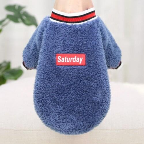 Two-legged Dog Clothes Winter Dog Sweater Warm Jacket For Small Cat Puppy Lamb Wool Sweater Pet Clothing