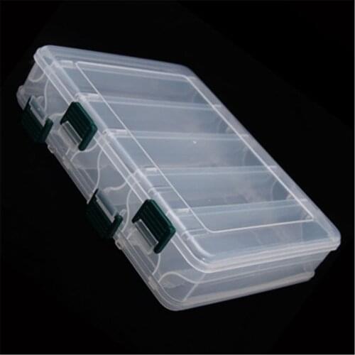 Double side 10 Compartment Fishing Bait Lure Hooks Box Bait Storage Case Fishing Tool Tackle Organizer Sorting Box for Pesca