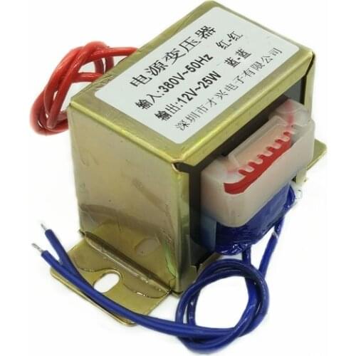 EI57-25W type power transformer 25W DB-25VA 380V to 12V AC 12V 2A 2000mA