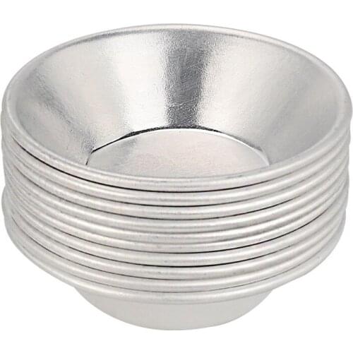 10Pcs/set Egg Tart Mold Pans Mini Pie Tin Heat Resistant Non Stick Aluminum Mini Cupcake Cake Pan Cookie Pudding Pastry Tools