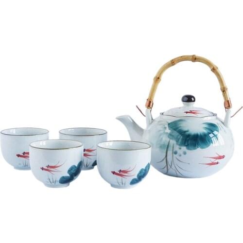 Ceramic Tea Set Japanese Style Tea Pot Gift Box Set Teapot Tea Cups Gift Tea Pot with Cup Kung Fu TeaSet Creative