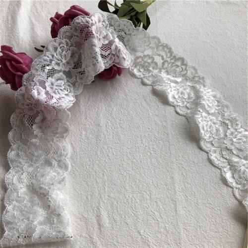 6cm S1027 white lace ribbon handmade lace trim patchwork material diy garment sewing accessories
