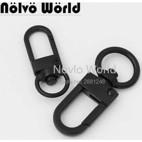 Nolvo World 5-20-100 pcs 10-13mm Round head hook Dog swivel clip Metal Clip Hardware strap hook