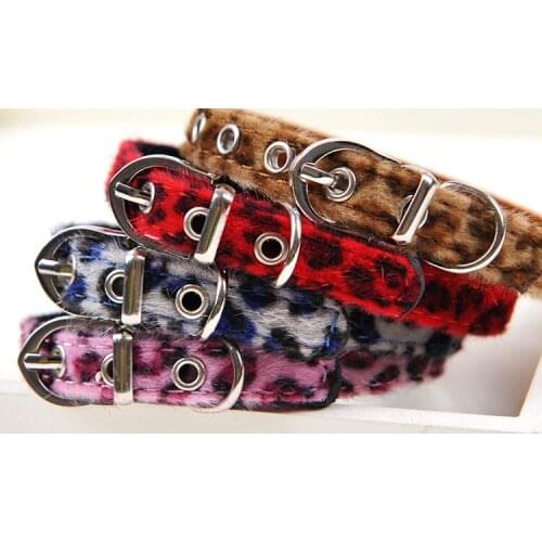 Fashion Design Dog Collar High Quality Leopard Pattern Pet Dog/Cat Collar Small Medium Pet Collar