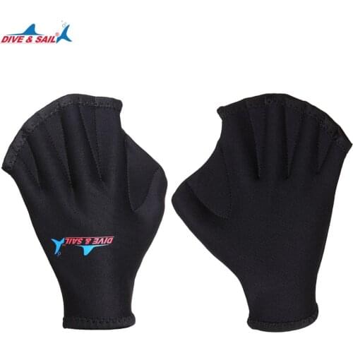 Swimming Gloves Diving Hand Flippers Training Finger Webbed Gloves Resistance Fit Paddle Training Gloves Water Sports