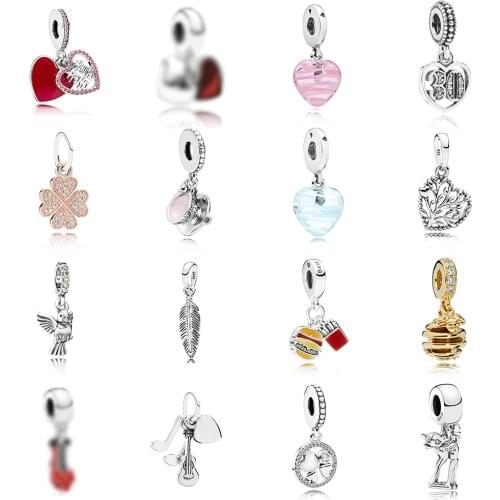 100% 925 Sterling Silver 1:1 Feather Pendant, Peace Pendant Suitable For Original Charm Diy Bracelet Ladies Jewelry