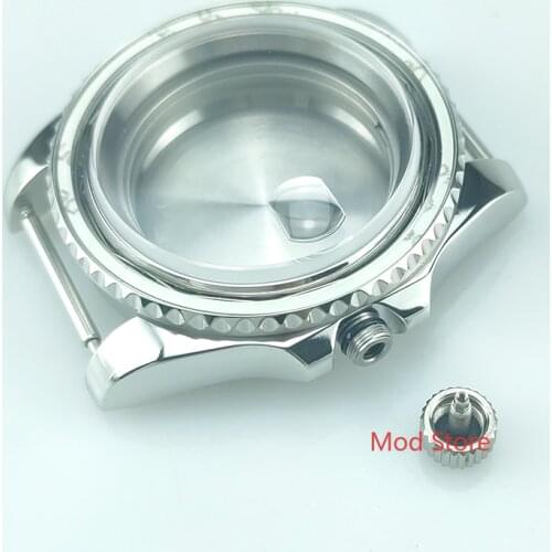 HOT 100m(10ATM) Water-resistant 40mm Sapphire Crystal Watch Case Mods Fit ETA2836 Miyota Mov't Yachtmaster Style Mens Watch HQ