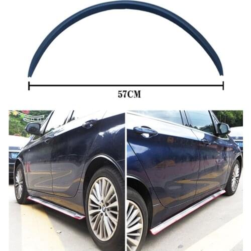 Rubber Wheel Lip Fender Flares Carbon Fiber Look Car Mud Guard wheel Lip Decoration For volkswagen VW golf 4 5 Opel astra