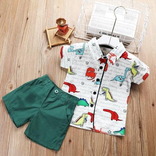 2020 Christmas outfits / Boy clothes set / Diansour blouse +Green shorts / Red shorts
