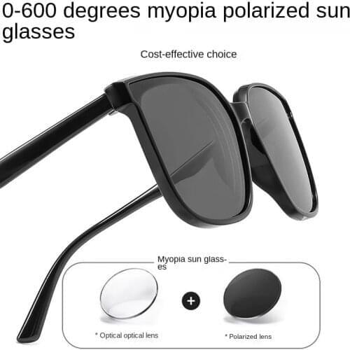 2021 Diopter Sunglasses Men Prescription Sun Shades for Women with Degree Myopia Sun Glasses for Men Polarized