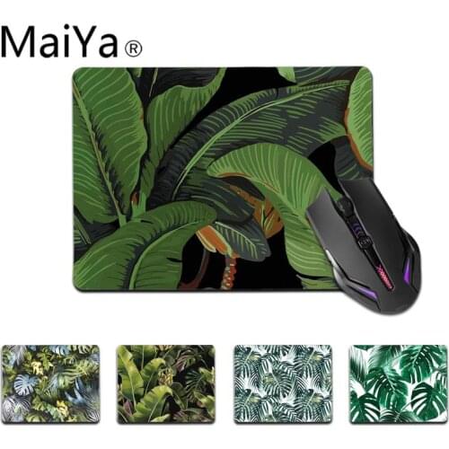 Maiya Top Quality Banana Tree Green Leaves Palm Silicone Pad to Mouse Game Top Selling Wholesale Gaming Pad mouse