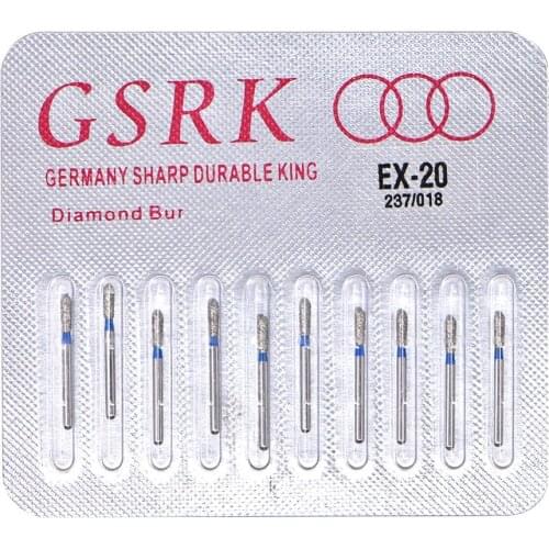 10 Pcs/Pack Dental Lab High Speed Burs Dental Tungsten Steel Carbide Burs for High Speed Handpiece Bit Dentist Lab Drill