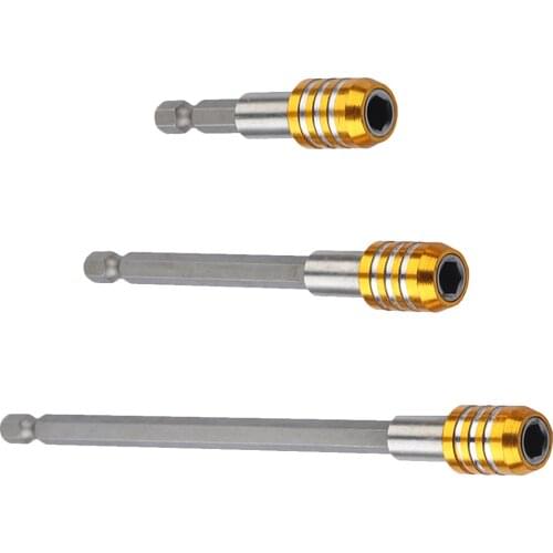 1PC 1/4'' Hex Quick Release Magnetic Screwdriver Bit Holder Extension Bar Quick Change Hex Shank Hand Tools 60mm/100mm/150mm