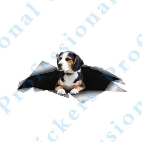 3D Animal 13 x 8.8 Lovely Afghan Hound Car Sticker Torn Metal Decal Reflective Stickers Pet Dog Decals 3D Car Styling