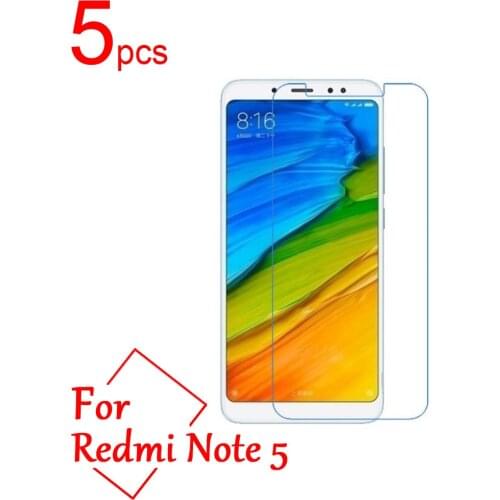 5pcs Clear/Matte/Nano anti-Explosion LCD Screen Protector Cover For Xiaomi Redmi note 5 pro Ai Dual Camera 5.99" Protective Film