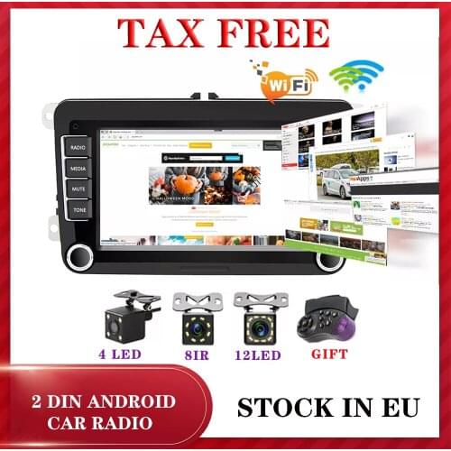 1 Din Car Radio Auto Multimedia Gps Usb Fm Speaker Wifi for VW/Golf/Polo/Jetta/Passat/Skoda Car Electronic Accessories