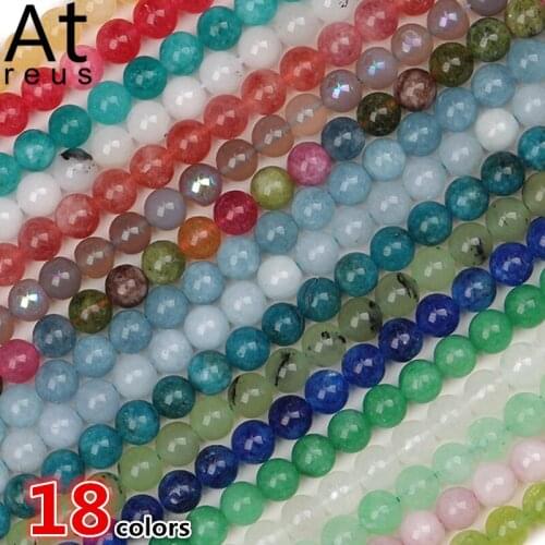 6 8 10mm Optimize Natural Stone Beads Black Lava Moostone Agat Bulk Loose Stone Beads For DIY Making Bracelet Necklace Jewelry