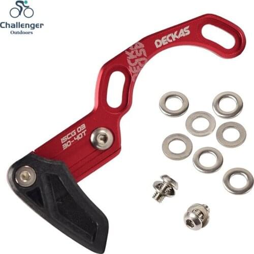 DECKAS Bike Chain Guide MTB Bicycle Chain Guide 1x ISCG05 BB Mount CNC Single Speed Wide Narrow Gear Chain Stabilizer 30-40T