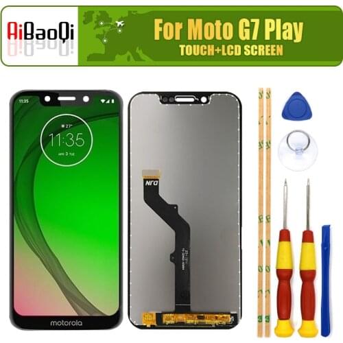 For Motorola Moto G7 Play 5.7 inch Touch Screen+1512x720 LCD Display 100% Test LCD Digitizer Glass Panel Replacement