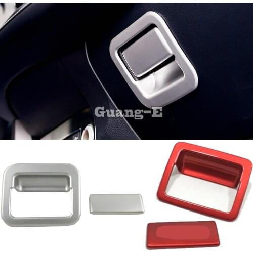 Free shipping For Toyota RAV4 2016 2017 2018 ABS Chrome Gloves Box Handle Buckle Cover Trim Auto Accessories Car Styling 2pcs