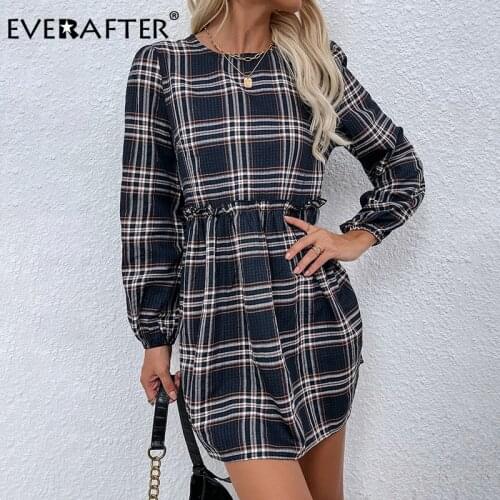 Модные платья в клетку EVERAFTER China At AliExpress