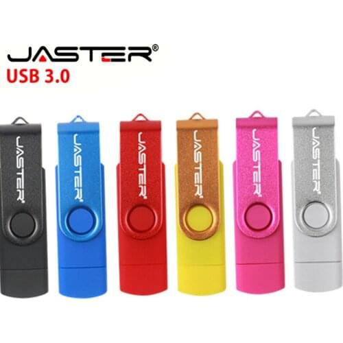 JASTER Pendrive USB3.0 Flash Drive OTG Memory Stick USB 3.0 Pen Drive Disk Sticks 16GB/32GB for PC MA CAR TABLETS