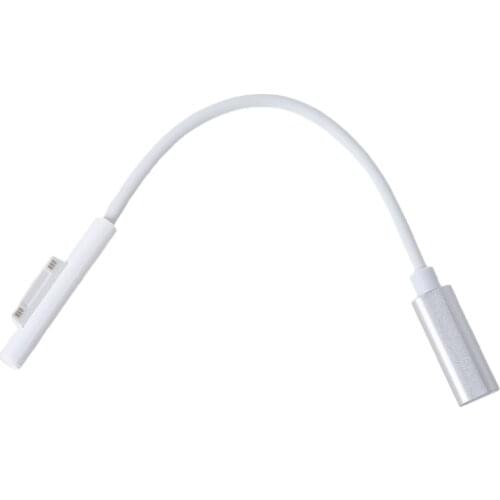 18cm Surface Connect to USB-C Charging Cable 65W Type-C Converter Adapter Laptop Works with 45W 15V3A USBC Charger