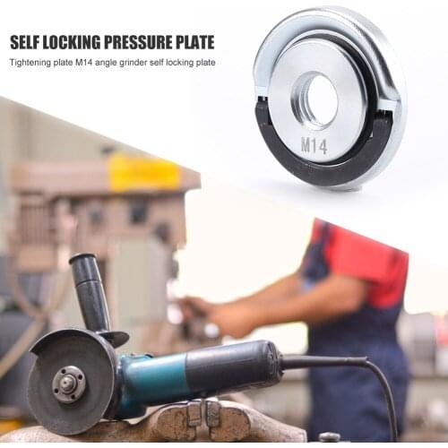 M14 Thread Angle Grinder Inner Outer Flange Nut Set Tools Quick Release Locking Clamp Power Replacement for Bosch Metabo Makita