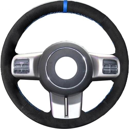 Alcantara Material Suede Leather Car Steering Wheel Cover for Jeep Compass Grand Cherokee Wrangler Patriot 2012 2013 2014