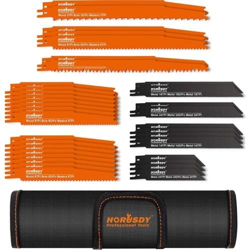 Hot sell 34-piece Reciprocating Saw Blade Set & Wood Pruning Reciprocating Saw Blades, Sawzall Saw Blades (New Reciprocatin