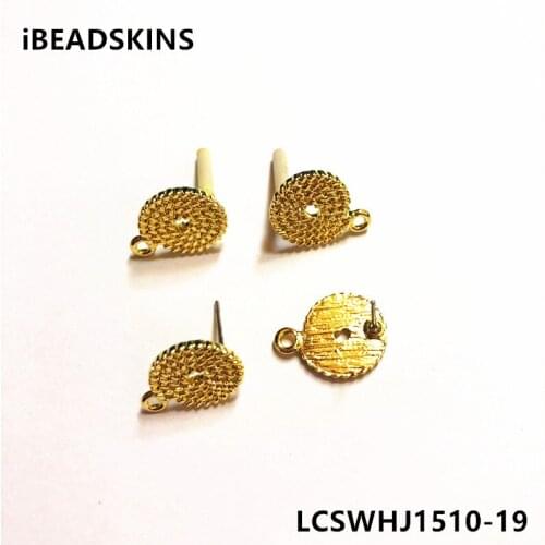 New arrival! 12mm 100pcs/lot zinc alloy coin-shape Stud earring/earrings accessories/Earring parts for Jewelry DIY