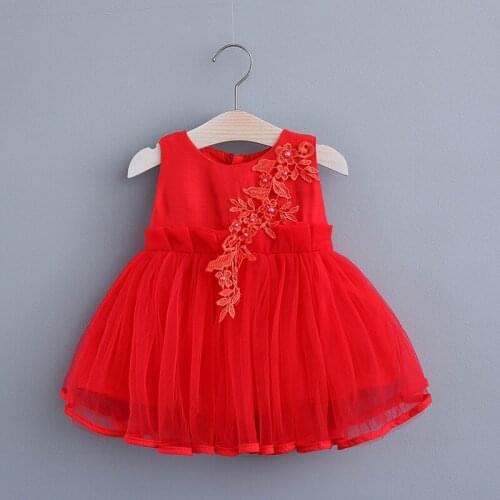 1-4 Year Baby Girl Clothes Fashion Flowers Embroidered Kids Dresses Cute Bowknot Pink Princess Dress Summer Toddler Girl Dresses