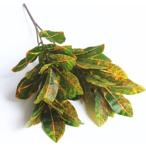 50cm Plastic Fake Tree Living Room Indoor and Outdoor Decoration Colorful Artificial Croton Plant Wood tree