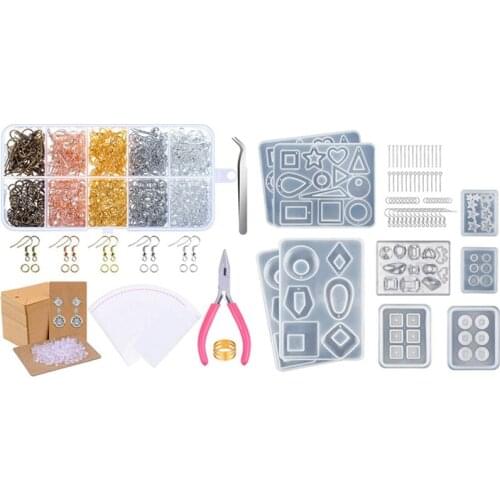 Earring Making Supplies, Earring Making Kit & Resin Jewelry Molds Epoxy Resin Earring Molds, Pendant Molds