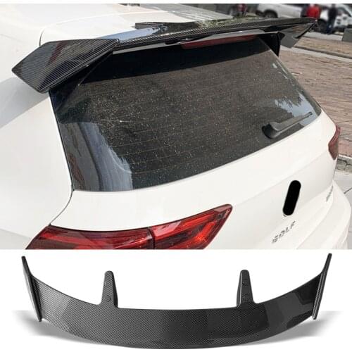 Trunk Spoiler Forged texture Type TE Car Rear Trunk Wing ABS material Refit Accessories Spoiler For VW Golf MK8 2020 2021